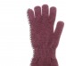 Cashmere Blend gloves with crochet decoration on the side and the bottom packaged in Signature box